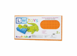 L-W Toys Podložka na stavění - JUNIOR 16x32 bodů oranžová