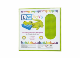 L-W Toys Velká podložka na stavění 50x50 bodů limetková