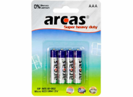 Baterie Arcas Super Heavy Duty AAA / R03 4 ks.