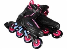 Nils Extreme NA22151 kolečkové brusle ARMOR SKATES BLACK RŮŽOVÝ VEL. 39 NILS EXTREME