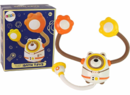 Hračka do vody LeanToys Teddy Bear Spaceman Sprcha na baterie