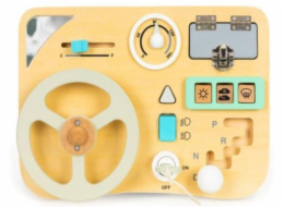 Vzdělávací tabule EcoToys Steering Wheel, žlutá