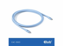 Club3D Kabel USB-C 4.0, 20Gbps, 4K60Hz, PD 240W, 2m, modrá