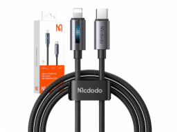 Mcdodo CA-5710 USB-C to Lightning cable with 36W flashing light 1.2m (black)