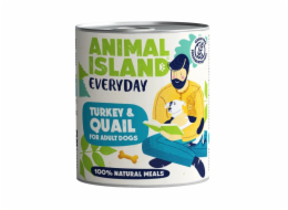 ANIMAL ISLAND Everyday Turkey and quail - vlhké krmivo pro psy - 800g