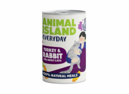 ANIMAL ISLAND Everyday Turkey and rabbit - mokré krmivo pro kočky - 400g