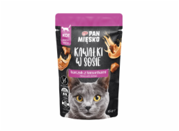 PAN MIĘSKO Pieces in sauce Chicken with shrimps - mokré krmivo pro kočky - 85g