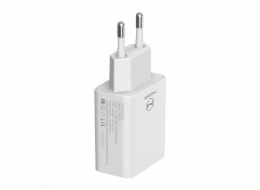 Duální USB nabíječka Mcdodo CH-6720 (EU) Lightning 1m Cestovní sada (bílá)