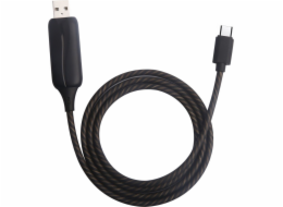 Q-BIT USB-A - microUSB USB kabel 0,9 m černý (231043)