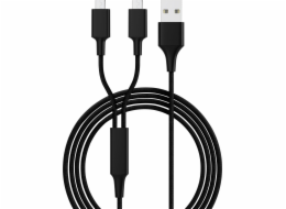 Smrter USB kabel USB-A - microUSB 1,2 m černý (SMRTER_HYDRA_DUO_M_BK)