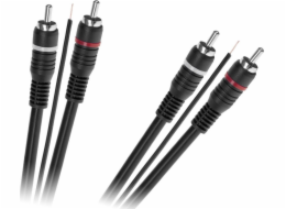 RCA (Cinch) x2 - RCA (Cinch) x2 kabel 5m černý (KPO2687-5)