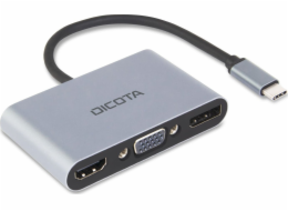 DICOTA USB-C mobilní mini dokovací stanice 5 v 1 4K HDMI DP PD 100W, dokovací stanice