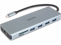 DICOTA USB-C 13-in-1 Docking Station 4K HDMI/DP PD 100W, dokovací stanice