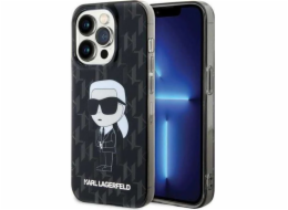 Karl Lagerfeld  KLHCP15LHNKMKLK iPhone 15 Pro 6.1 černo/černé pevné pouzdro Monogram Ikonik