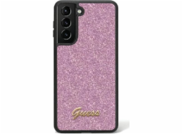 Pouzdro Guess  GUHCS24LHGGSHU Samsung Galaxy S24 Ultra pevné pouzdro Glitter Script fialové/fialové