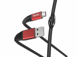 Hama 00187216 Extreme Charging/Data Cable, USB-A - Micro-USB 1.5m Black/Red