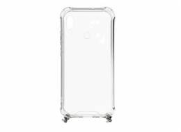 Xiaomi Redmi 7 Silicone TPU Transparent with Necklace Strap Silver