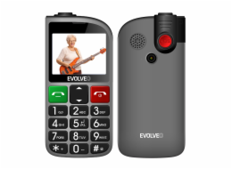 EVOLVEO EasyPhone FL, mobilní telefon pro seniory s nabíjecím stojánkem, černá