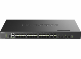 D-Link DXS-3410-32SY/E 10G Layer 3 Stackable Managed Switch, 28x 10G SFP+, 4x 25G SFP28