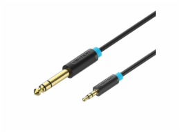 Audio Cable TRS 3.5mm to 6.35mm Vention BABBG 1,5m, Black