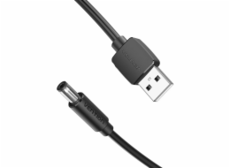 Power Cable USB 2.0 to DC 5.5mm Barrel Jack 5V Vention CEYBD 0,5m (black)