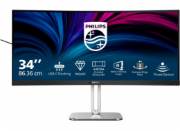 Philips MT VA LED 34" 34B2U5600C/00 - VA panel, 3440x1440, 2xHDMI, DP, USB-C, RJ45, USB 3.2, repro, nast vysky, zakriven