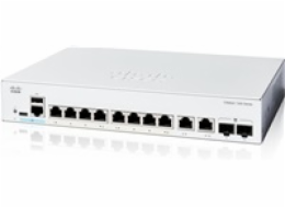 Cisco Catalyst switch C1300-8T-E-2G (8xGbE,2xGbE/SFP combo,fanless) - REFRESH