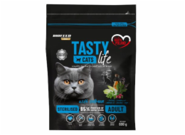 BIOFEED Tasty Cats Life Sterilized Salmon - suché krmivo pro kočky - 600g