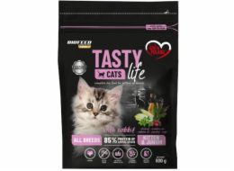 BIOFEED Tasty Cats Life Kitten Junior Rabbit - suché krmivo pro kočky - 600g