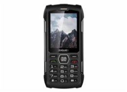 EVOLVEO StrongPhone H1, 2,8" vodotěsný odolný/2xSIM/2px/micro SDHC/5000mAh/černá-šedá