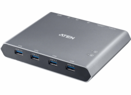 2portový 4K DP USB-C KVM dokovací přepínač Aten s napájením