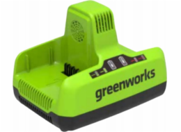 Greenworks 60 V nabíječka 6 A duální slot Greenworks G60x2UC6