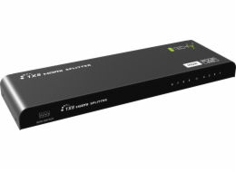 Techly HDMI2.0 Splitter 4K 8 portů, HDR, 4K2K 60Hz