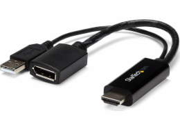 StarTech HDMI AV adaptér – DisplayPort + USB-A černý (HD2DP)