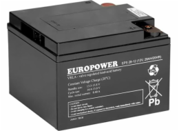 EUROPOWER AGM baterie EPS řady 12V 28Ah (životnost 8-12 let)