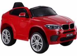  sportovní auto na baterie BMW X6 červená kůže, EVA