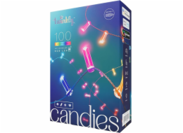 Twinkly Candies LED osvětlení vánočního stromu TWKC100RGB-G 6 M tvar svíčky