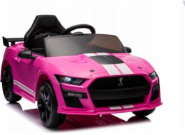 Lean Cars Vozidlo na baterie Ford Mustang GT500 Shelby Pink