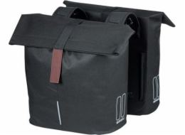 Basil BASIL CITY DOUBLE PANNIER BAG 28-32L, Universal Bridge System, voděodolná černá (NOVINKA 2024)