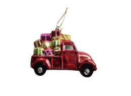 Ozdoby  na vánoční stromeček Christmas Touch Car, červené, 9 cm