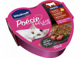 VITAKRAFT POESIE DELICE PLUS Hovězí - mokré krmivo pro kočky - 85g