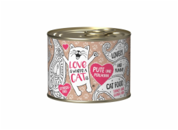 LOVE IS WHERE A CAT IS®  Turkey with guinea fowl - mokré krmivo pro kočky - 200g