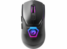 Marvo myš Marvo Fit Pro G1 myš, 19000DPI, 2,4 [GHz], optická, 7 class, bezdrátová, šedá, vestavěná baterie, RGB podsvícení