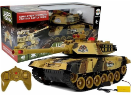 Lean Sport Large Tank dálkově ovládané R/C 2,4 GHz světla Střelba zní žlutě