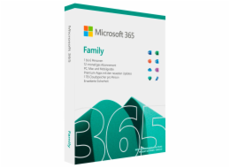 Microsoft Office 365 Family 6 User DE pro PC a MAC, kancelářský software