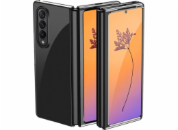 Hurtel Plating Case pro Samsung Galaxy Z Fold 4, kryt s kovovým rámečkem, černý