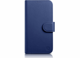 iCarer Wallet Case 2v1 iPhone 14 Case Kožený Flip Cover Anti-RFID Blue (WMI14220725-BU)