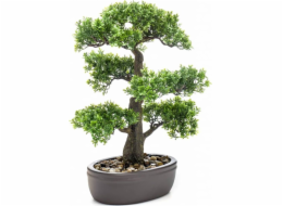 Emerald Umělá fíkusová bonsai v hnědém květináči, 43 cm