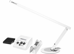 Bílá frézka Activeshop JD500 + bílá stolní lampa Slim 20W