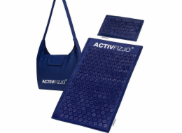 Activeshop ACTIVFIZJO PREMIUM PŘÍRODNÍ AKUPRESUROVÁ PODLOŽKA, NÁMOŘNICKÁ MODRÁ S POLŠTÁŘEM